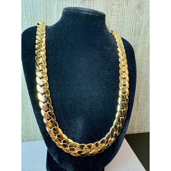 NEW 24” 14k Gold Filled, 11mm Thick Solid Chain - Picture 7 of 9